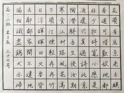 一字见心,棠外第六届校园艺术节书画作品之硬笔书法