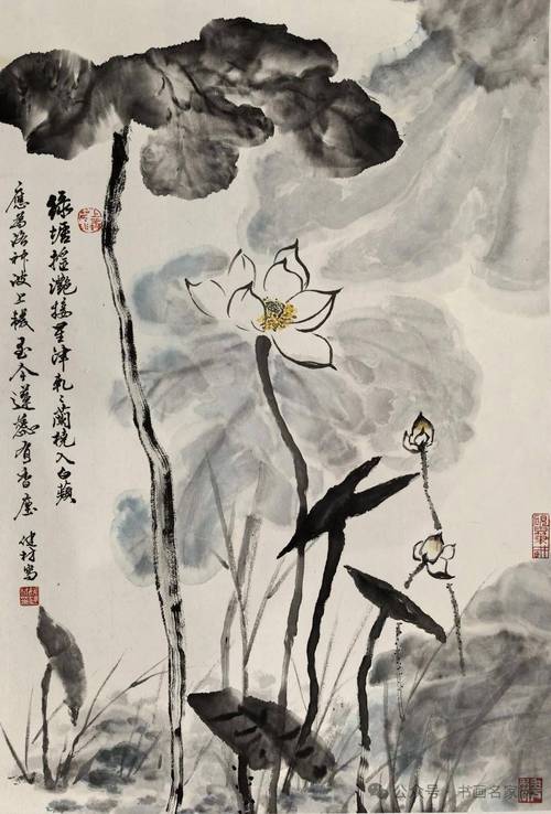 荷花主题作品小展在南海宝墨堂书画院展出